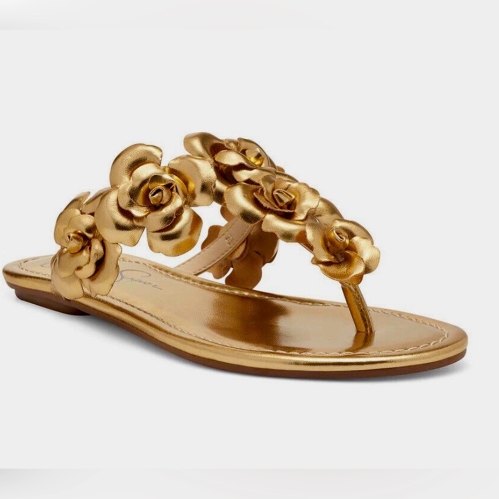 Jessica Simpson Ginima Metallic Flip-flop Sandal